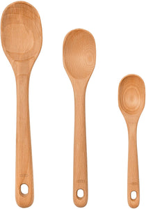 OXO 1130780 Good Grips Wooden Spoon Set, 3-Piece,Brown